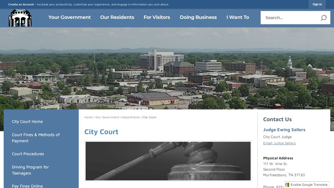 City Court | Murfreesboro, TN - Official Website